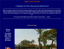 Tablet Screenshot of magiccarpetjournals.com
